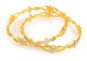 22KT Gold Signity Bangles - Click here to buy online - 1,607 only..