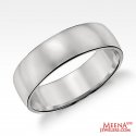 18 Kt White Gold Wedding Band - Click here to buy online - 613 only..