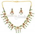 22 Kt Gold Emerald ,Ruby And Sapphire Set - Click here to buy online - 1,699 only..