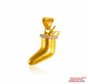 22K Xmas Stocking Pendant    - Click here to buy online - 310 only..
