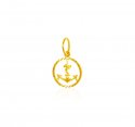22K Gold Anchor Pendant - Click here to buy online - 155 only..
