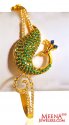 22k Signity Peacock Bangle - Click here to buy online - 1,850 only..