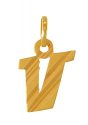 Click here to View - 22Kt  Initial ( V) Pendant 