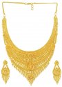 Gold Designer Necklace Set - Click here to buy online - 2,544 only..