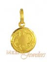 22Kt Gold Pisces Pendant - Click here to buy online - 58 only..