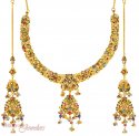 22Kt Gold Antique Set - Click here to buy online - 7,219 only..