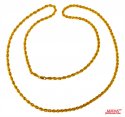 22Kt Gold Rope Chain 26 In - Click here to buy online - 1,214 only..
