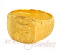 22Kt Gold OM Ring - Click here to buy online - 480 only..