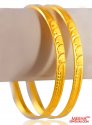 22 Kt Gold Bangles (2 Pc) - Click here to buy online - 2,686 only..