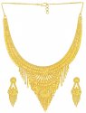 Click here to View - Gold Designer Necklace Set 