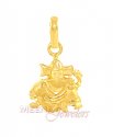 Ganesh Pendant (22K Gold) - Click here to buy online - 188 only..