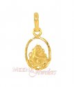 Ganesh Pendant (22K Gold) - Click here to buy online - 114 only..