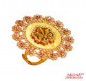 22Kt Rose Gold Antique Ring - Click here to buy online - 1,506 only..