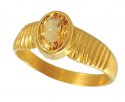 Click here to View - 22kt  Birthstone Ring ( Golden Topaz) 