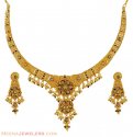 Meenakari Necklace Set (22K Gold) - Click here to buy online - 2,477 only..