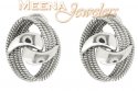 18Kt White Gold Earring - Click here to buy online - 1,142 only..