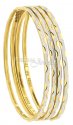 22Kt Gold Two Tone Bangles - Click here to buy online - 1,473 only..