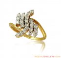 18K Yellow Gold Fancy Diamond Ring - Click here to buy online - 2,242 only..