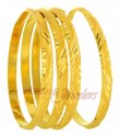 22Kt Gold Handmade Bangles - Click here to buy online - 1,672 only..