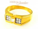 22Kt Gold Mens Signity Ring - Click here to buy online - 324 only..
