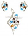 Genuine Diamond Pendant Set - Click here to buy online - 2,877 only..