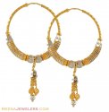 22K Gold Chandelier Hoops - Click here to buy online - 573 only..