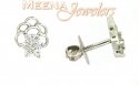 18Kt White Gold Earring - Click here to buy online - 138 only..