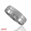 18 Karat White Gold Band - Click here to buy online - 1,174 only..