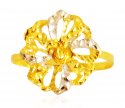 22 Karat Gold Two Tone Ring - Click here to buy online - 251 only..