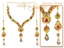 22K Antique Necklace Set - Click here to buy online - 3,052 only..