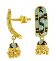 22Kt Gold Designer Earrings - Click here to buy online - 324 only..