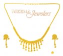Click here to View - 22K Yellow Gold Three Piece Necklace Set 