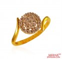 22Kt Gold CZ Ring - Click here to buy online - 405 only..