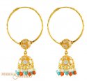 Click here to View - 22Kt Gold Chandelier Hoop 