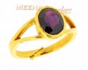 22kt Gold Birthstone Ring with garnet - Click here to buy online - 581 only..