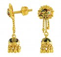 MeenaKari Gold Earrings - Click here to buy online - 363 only..