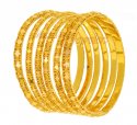 22Kt Gold  Bangles - Click here to buy online - 2,602 only..
