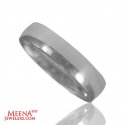 18 Kt White Gold Wedding Band - Click here to buy online - 412 only..