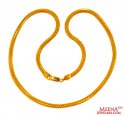 22K Gold Fox Chain (24  Inches) - Click here to buy online - 4,338 only..