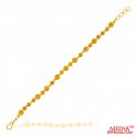 22K Gold Ladies Bracelet - Click here to buy online - 1,286 only..