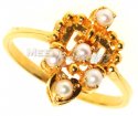 22k Gold Ring with Pearl - Click here to buy online - 142 only..