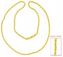 Gold Rope Chain (18 Inch) - Click here to buy online - 663 only..
