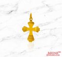 22kt Gold Cross  Pendant  - Click here to buy online - 283 only..