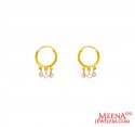 22 karat Gold Hoop Earrings - Click here to buy online - 281 only..