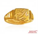 22k Gold Mens Thin Ring - Click here to buy online - 399 only..