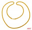 22kt Gold Rope Chain  - Click here to buy online - 1,108 only..