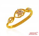 22Kt Gold CZ Ring - Click here to buy online - 199 only..