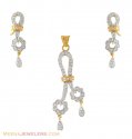 Click here to View - 22kt Gold Pendant And Earring Set 
