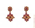 Ruby Gold Earring 