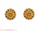 Click here to View - 22k Meenakari Gold Earings, 